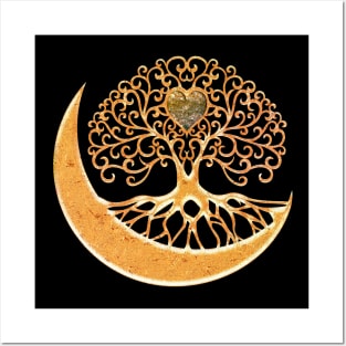 Wonderful elegant tree life with heart Posters and Art